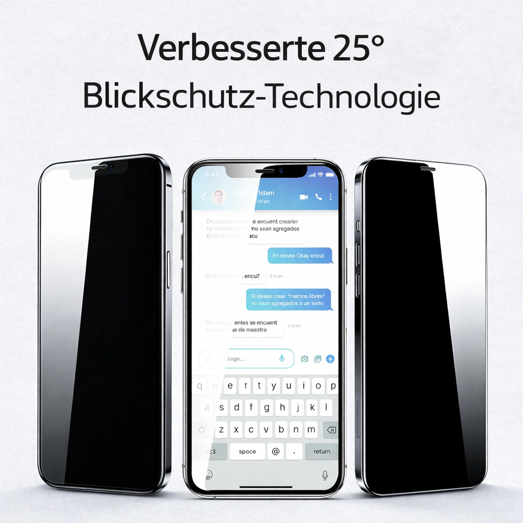 iPhone Displayschutz "Anti-Spy"